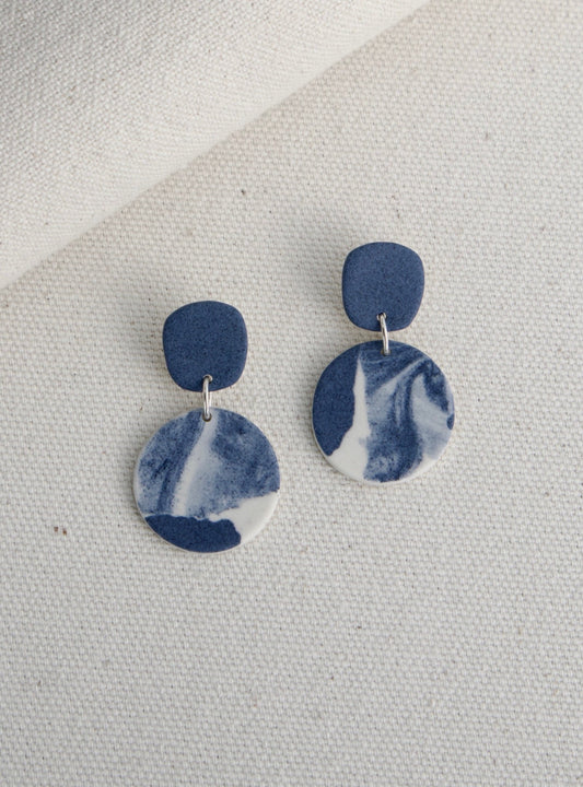 Poise Earrings Cobalt Tide