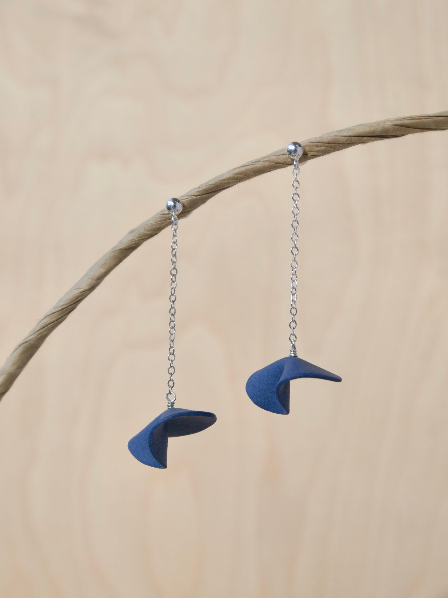 Turn Earrings Cobalt