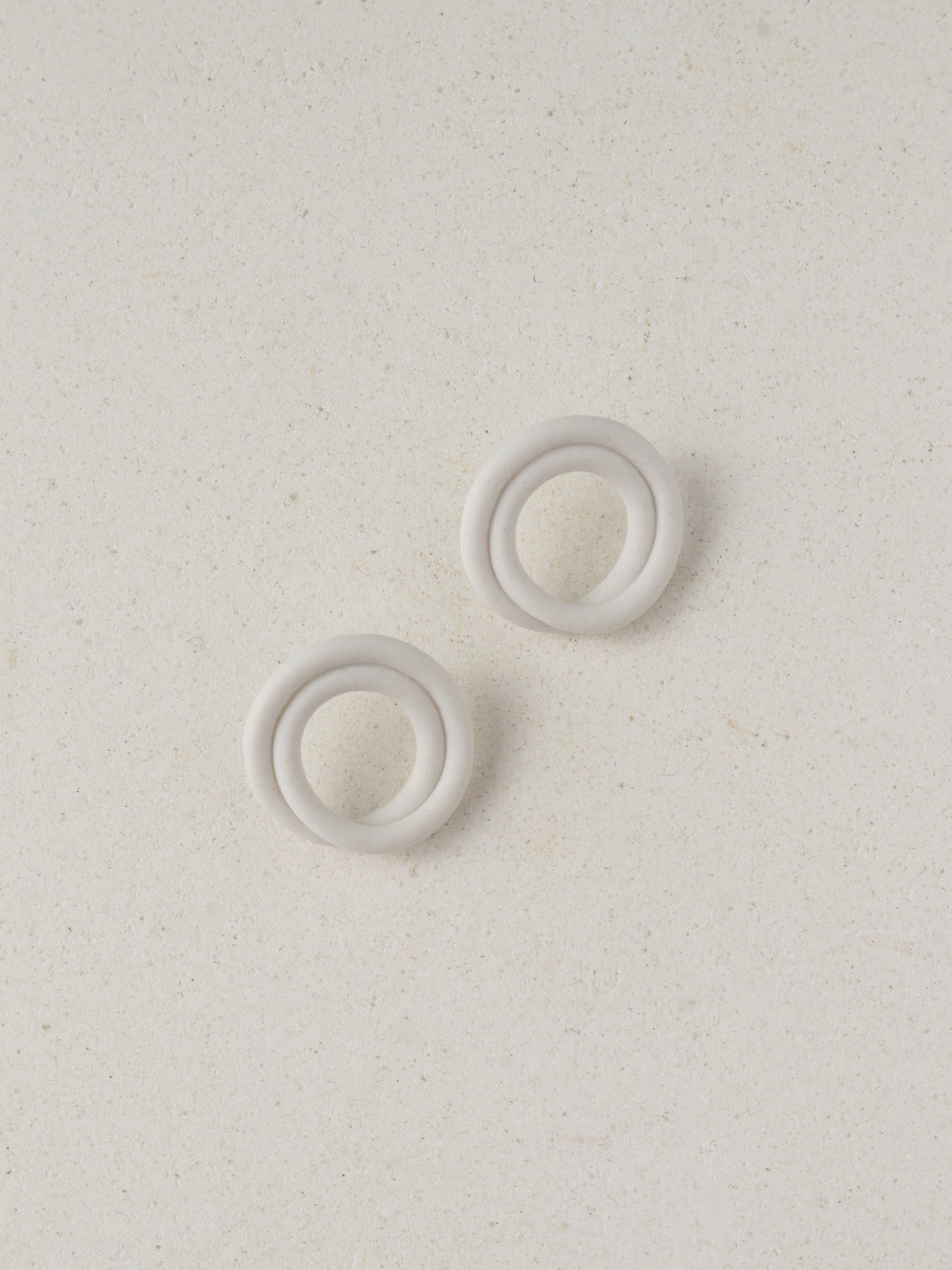 Swirl Earrings Porcelain