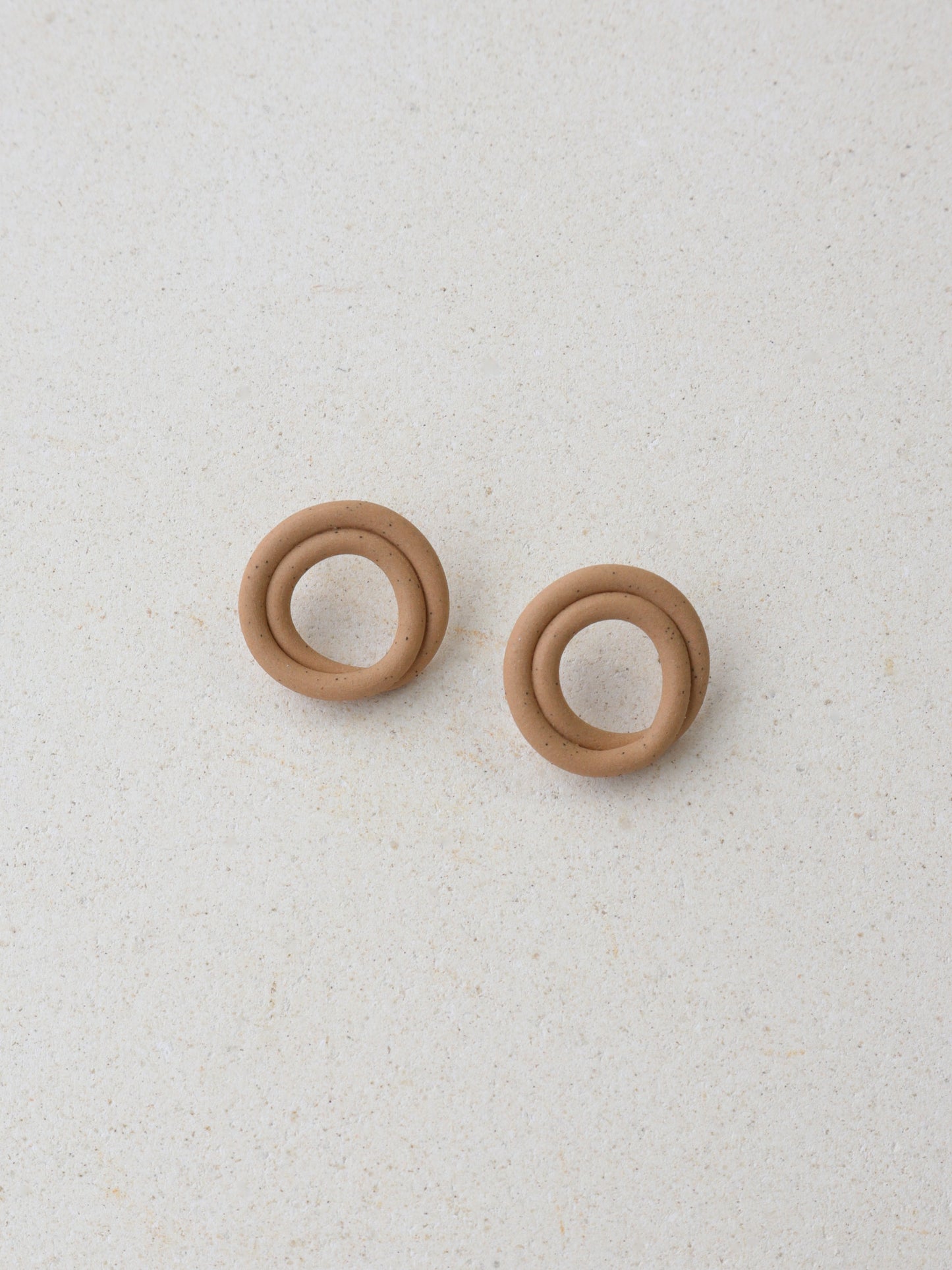 Swirl Earrings Sand