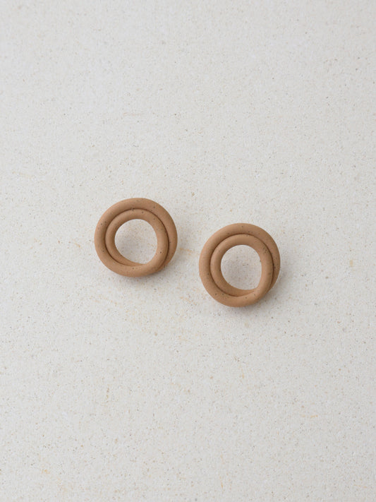Swirl Earrings Sand