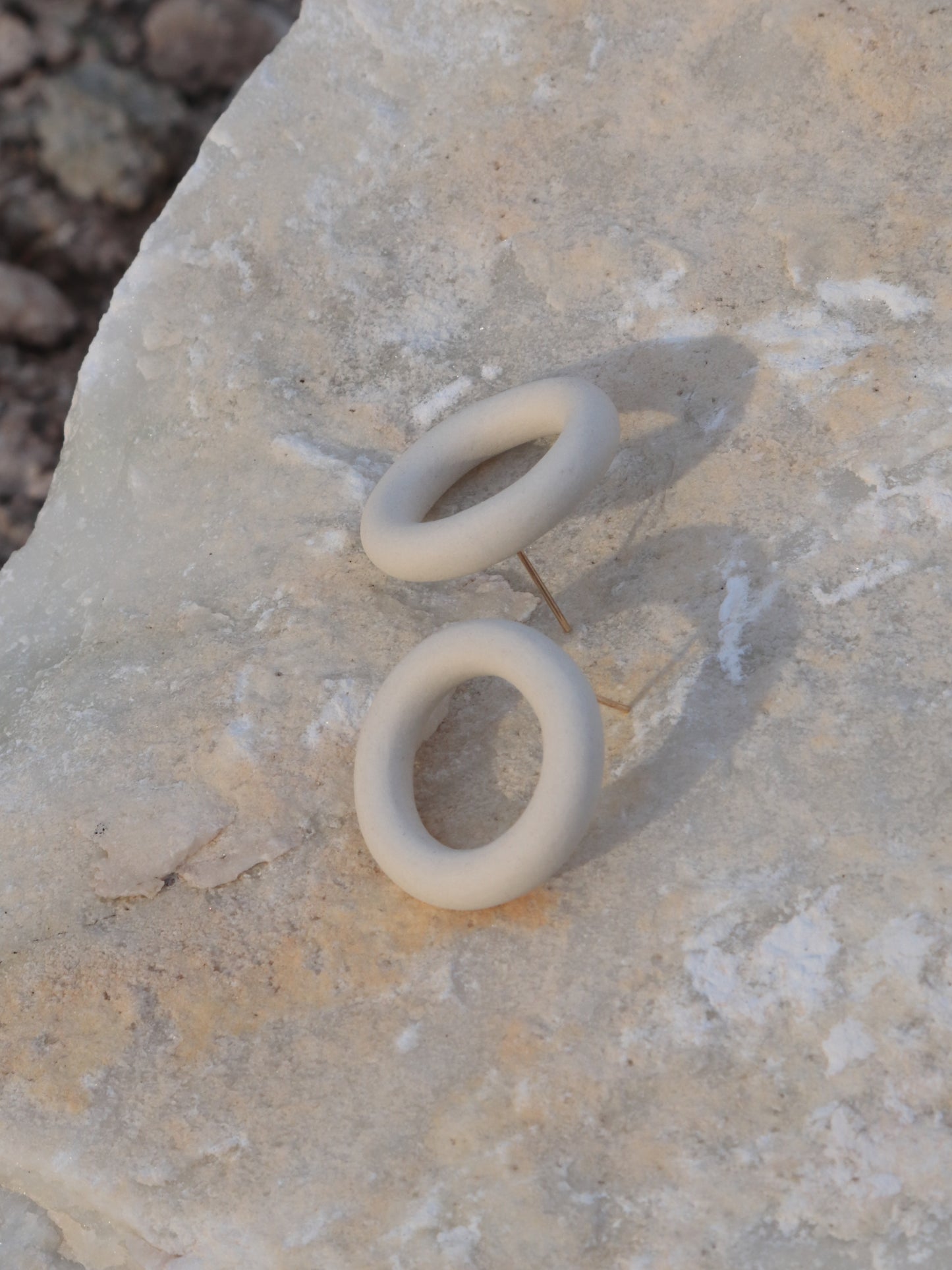 Loop Earrings Porcelain