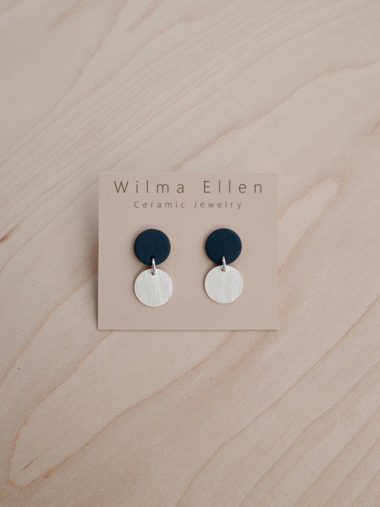 Duet Earrings Onyx