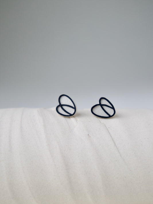 Tulip Earrings Black