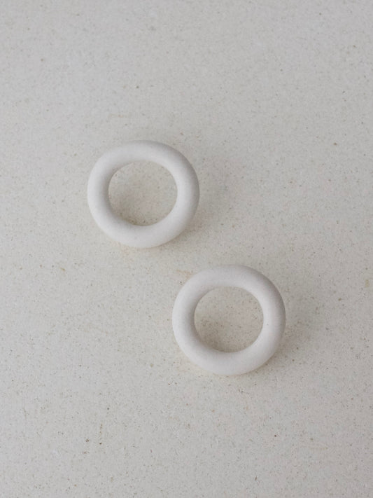 Loop Earrings Porcelain