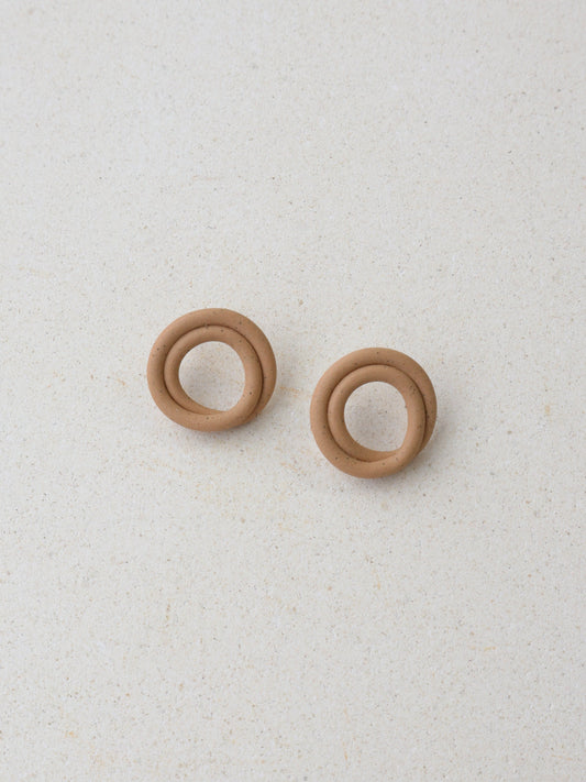 Swirl Earrings Sand Wholesale