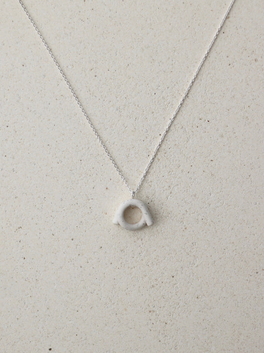 Envelop Necklace Mineral White Wholesale